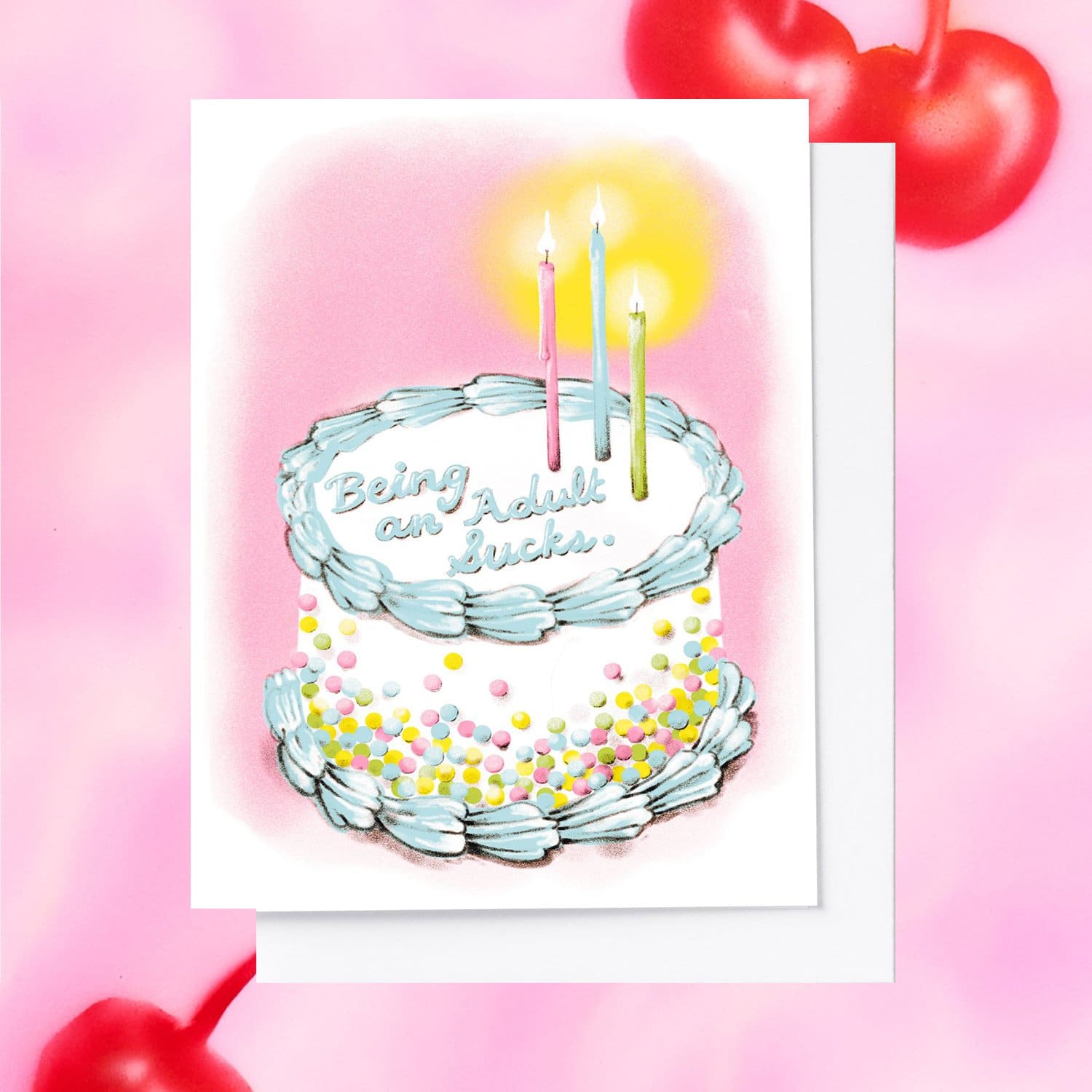 1960s Birthday Cake Still Life Sticker by Vintage Images - Fine Art America