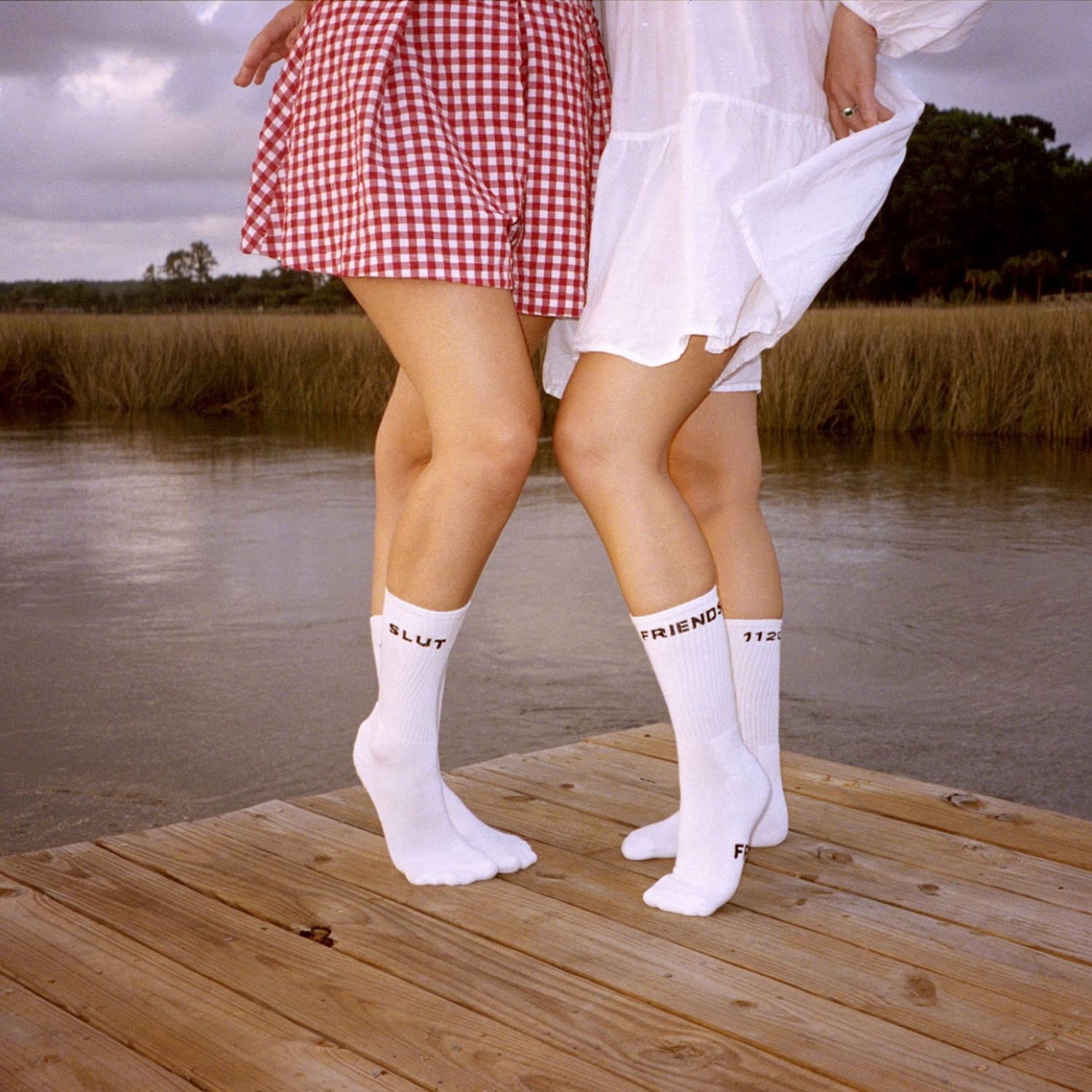 Friends Athletic White Tube Socks