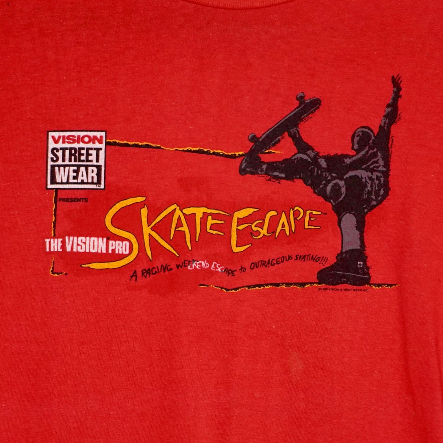 Vintage Vision Streetwear Event Shirt | 80s Skate, Rare