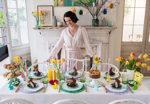 A full easter tablescape