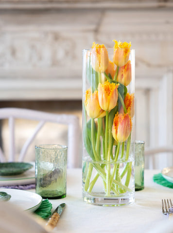 Vase of tulips