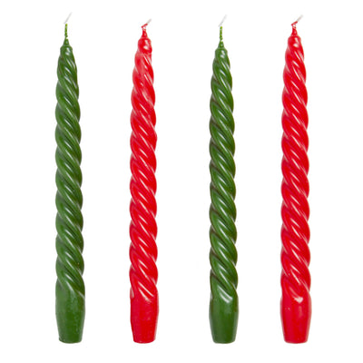  4 Pcs Spiral Taper Candles Handmade Twisted Long Candle Spiral  Candle Stick Candles Twisted Candles Wax Unscented Dinner Candle for  Holiday Wedding Party Christmas Birthday Gift (Orange) : Home & Kitchen