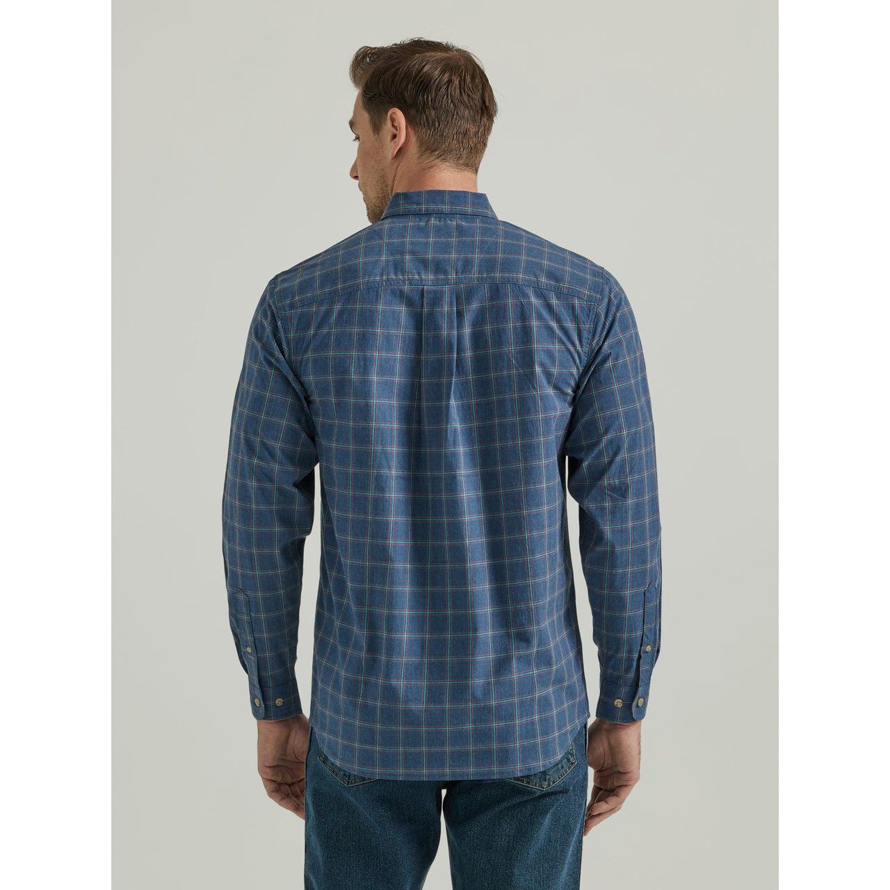 Long Sleeve Heavy Brushed Twill Plaid Shirt - Claret – Raging Bull Clothing