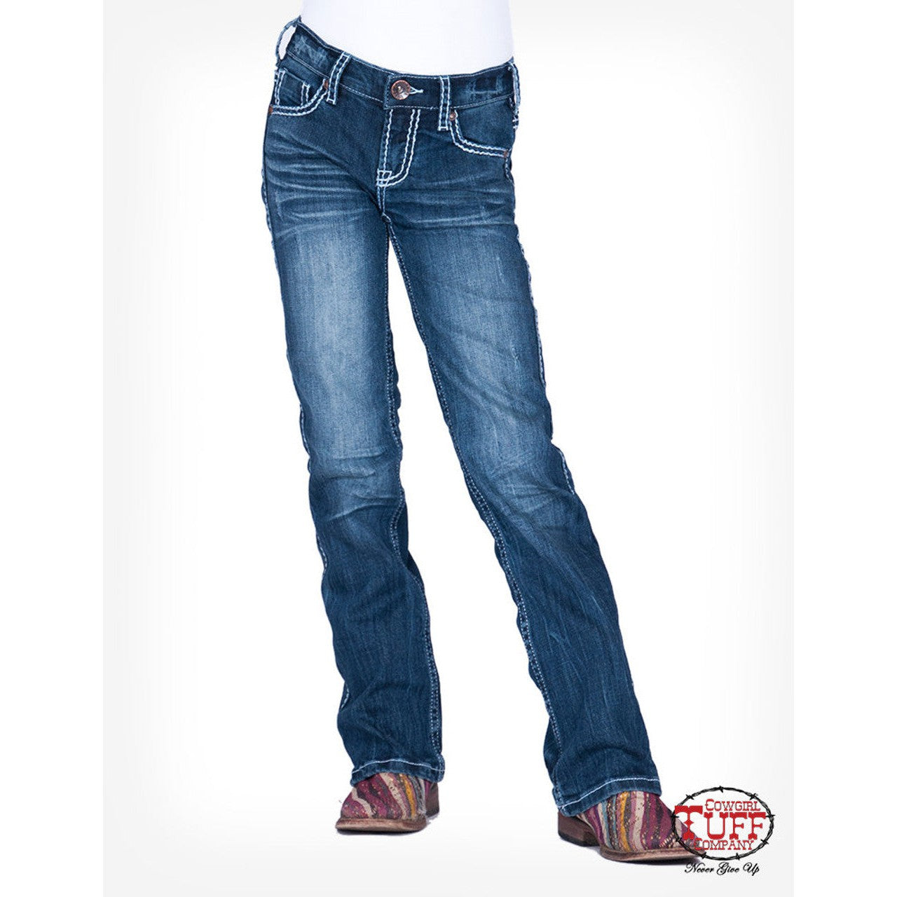 G5-9788 Rock & Roll Cowgirl Girls Bootcut Jeans