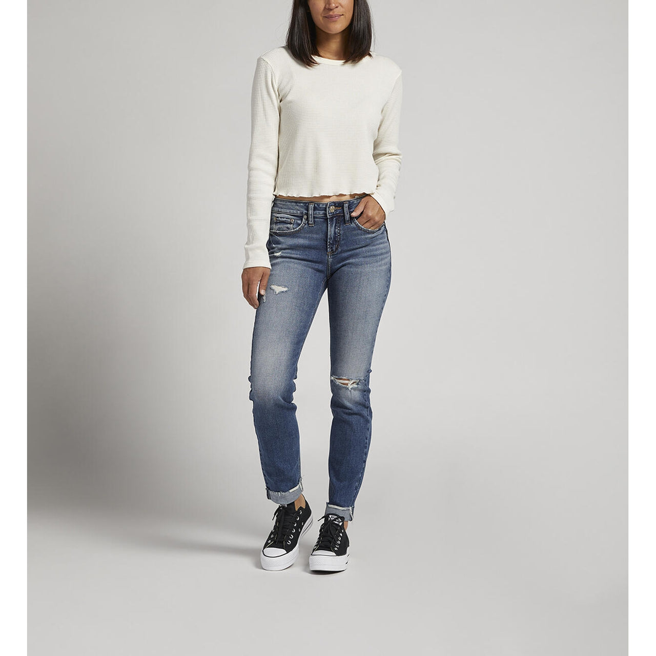 Silver Jeans Co. Suki Mid Rise Capri - 20755605