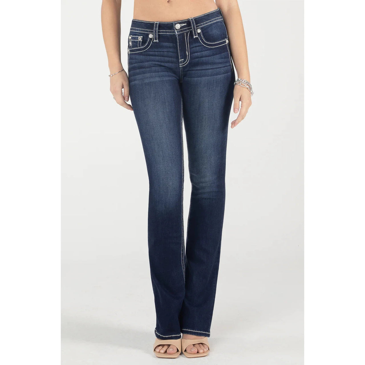 Miss me outlet curvy bootcut jeans