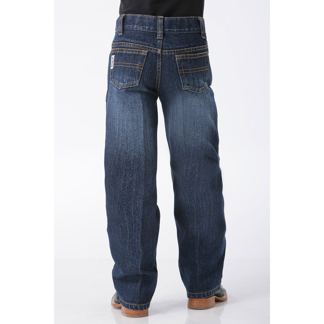 Cinch Mens Relaxed Fit White Label Jeans - Dark Stonewash