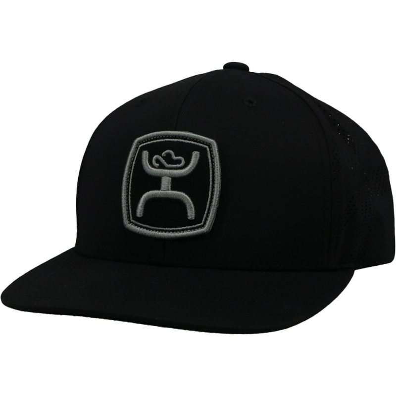 Zeneith Black 5 Panel Trucker w/Grey Patch OSFA