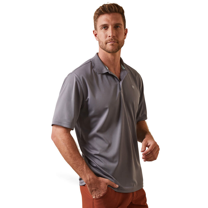 Ariat Mens TEK Polo Shirt - Cloud Cover