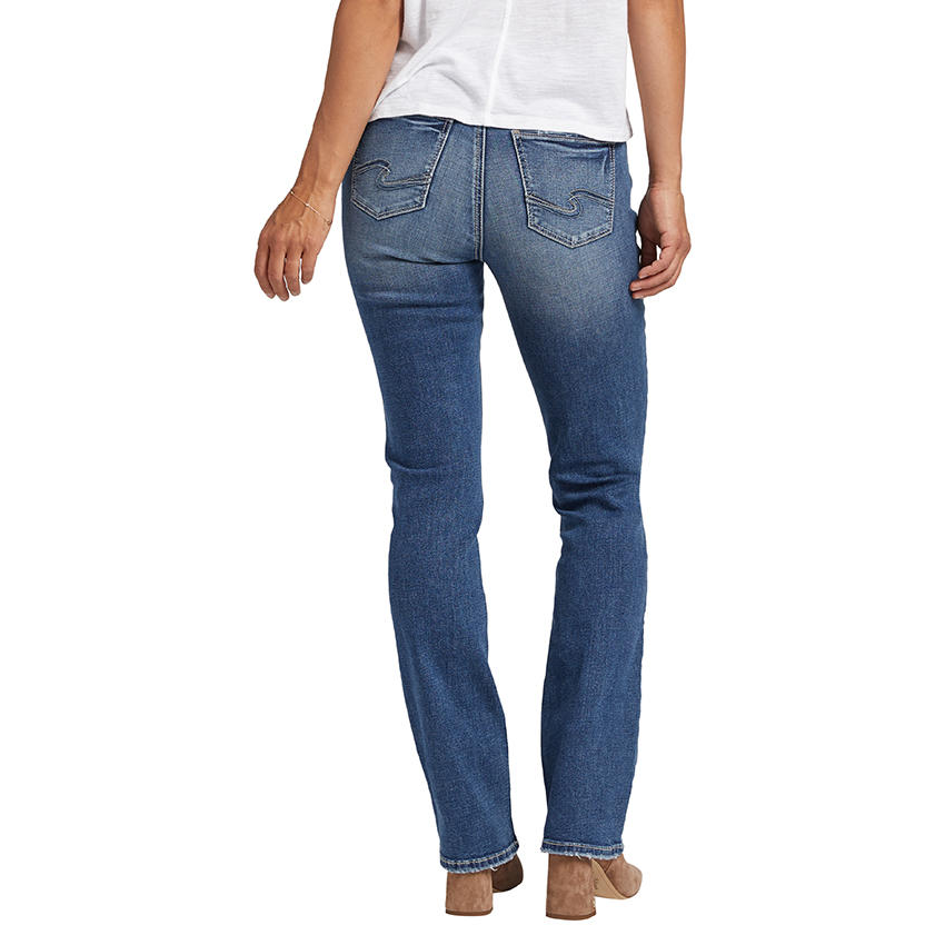 Silver Women's Jeans Britt Curvy Fit Low Rise Slim Boot L90605ECF121 –  Wei's Western Wear