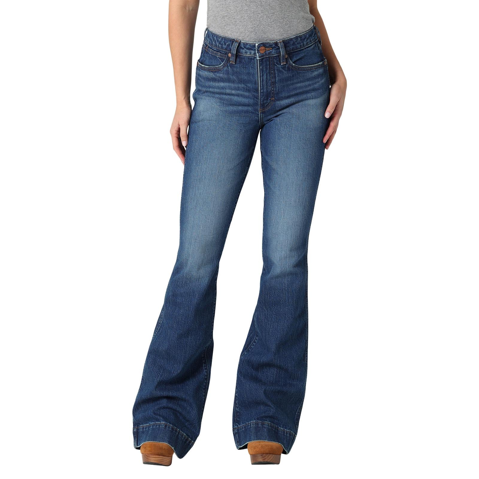 Wrangler Women's Retro Premium High Rise Trouser Jeans - Elizabeth