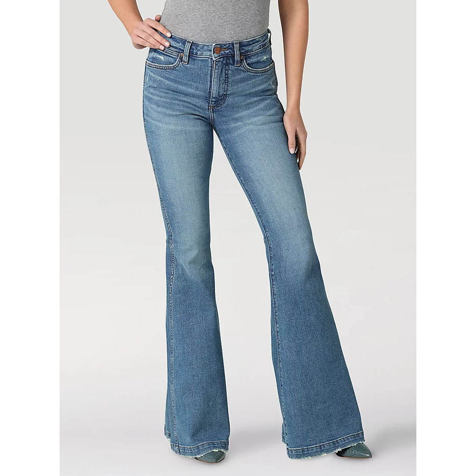 Wrangler Women's Retro Premium High Rise Trumpet Flare Jeans - Helen–  Irvine Tack & Western Wear