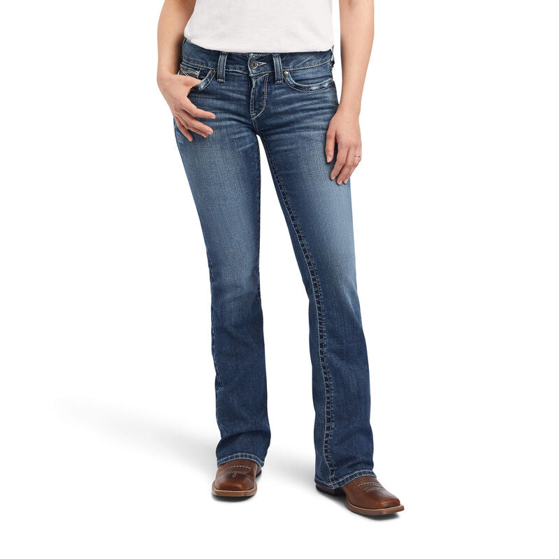 Ariat Womens REAL Perfect Rise Leila Boot Cut Jeans - Irvine