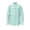 Wrangler Boys Classic LS Shirt White/Turquoise