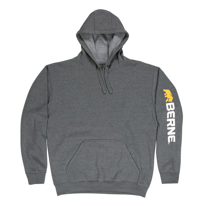 Berne Mens Original Thermal Hooded Sweatshirt Navy