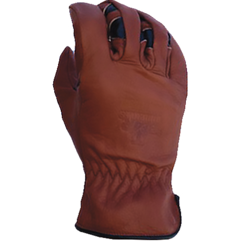 Bear Knuckles Fleece-Lined Water Resistant Black Cowhide Driver Gloves