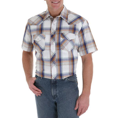 Wrangler Men's Sport Western Snap Shirt - Short Sleeves (Big & Tall Si–  Irvine Tack & Western Wear