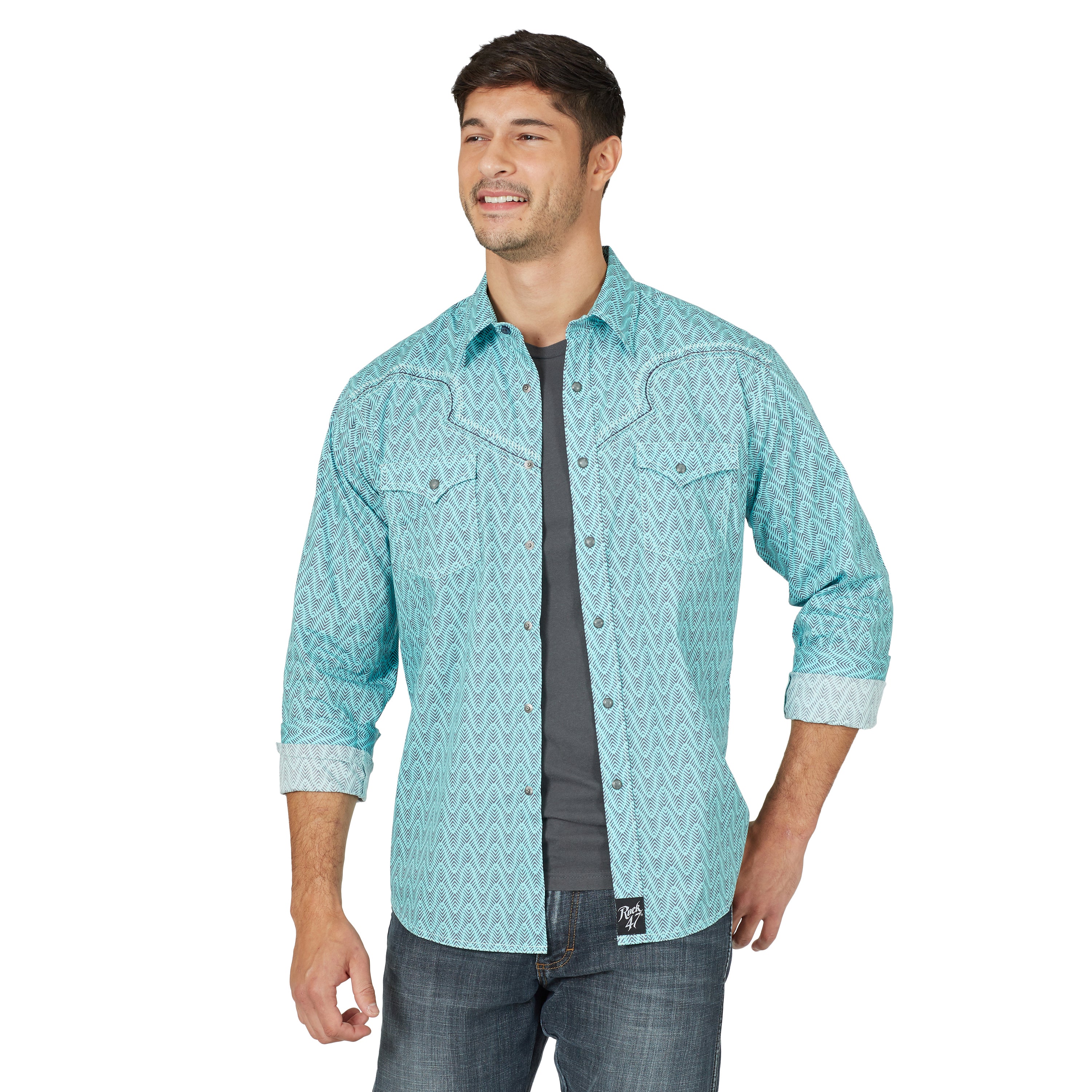 Rock 47 By Wrangler Men's LS Western Shirt– Irvine Tack & Western Wear