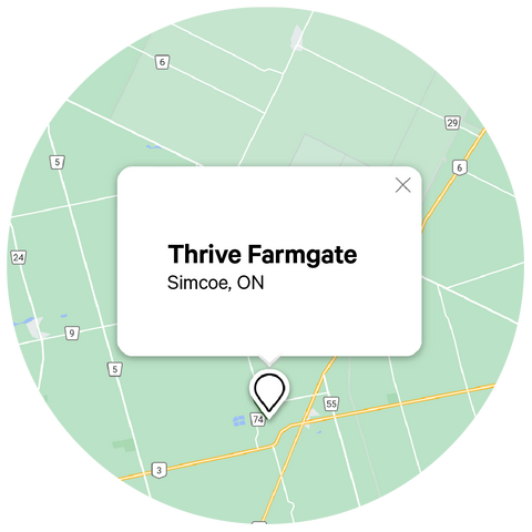 map of thrive cannabis