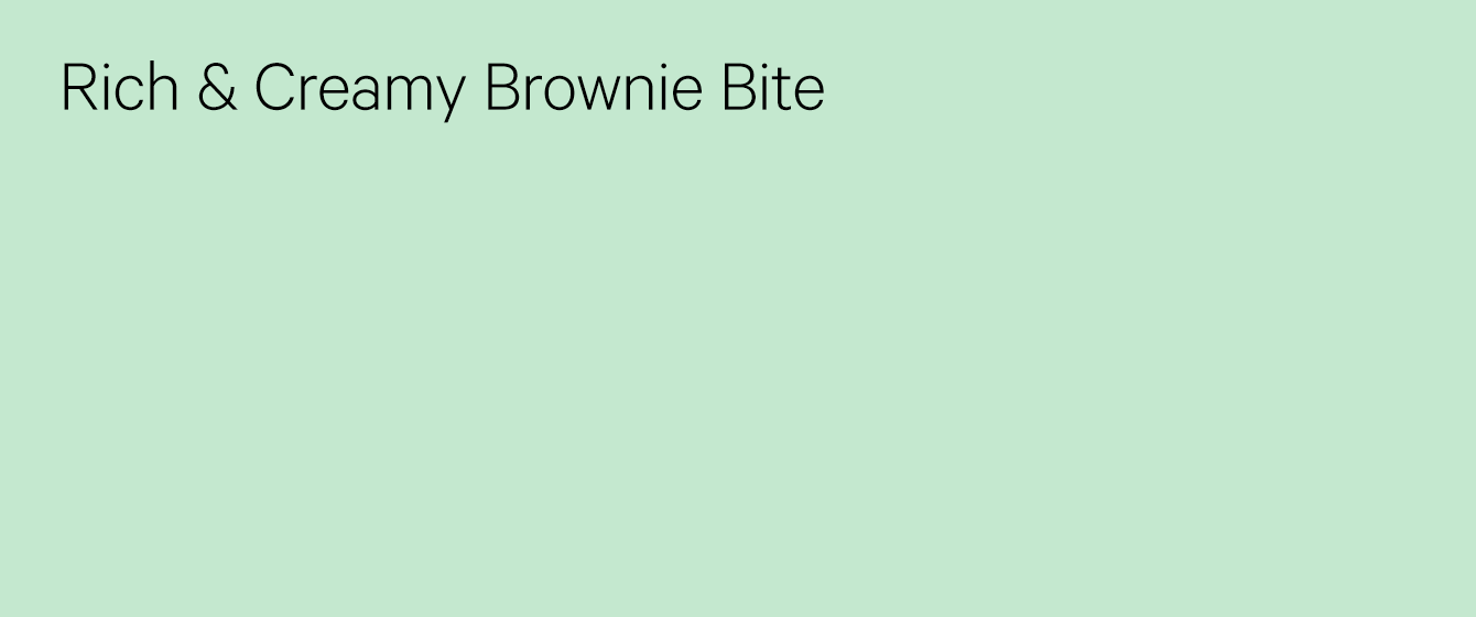 The Rich & Creamy Brownie Bite