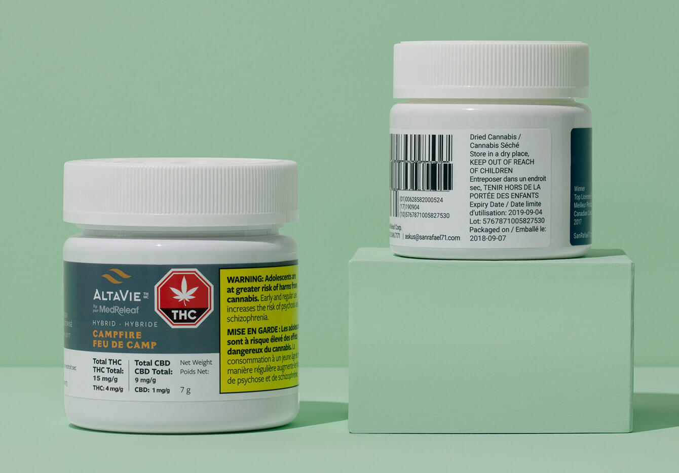 Up Close Cannabis Packaging