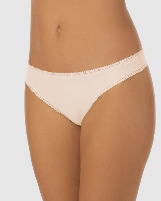 Cabana Cotton Seamless Bikini Underwear - White