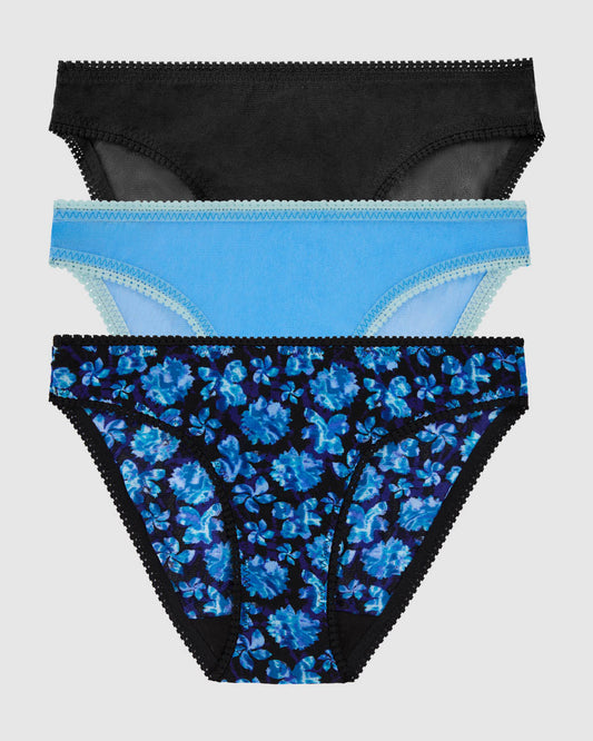 90s ON GOSSAMER S 32D Bra M Panties Sheer French Blue Lavish Ivory Lace 3  Hook Underwire Bikini -  Canada