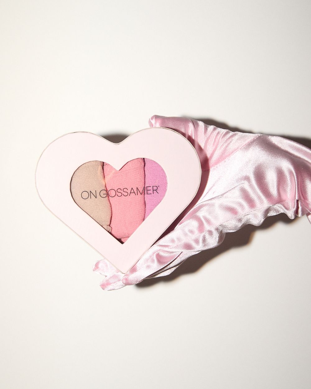 Gossamer Mesh Hip Bikini 3 Pack Conversational Heart Box - Champagne Pink Berry Sunkist Coral