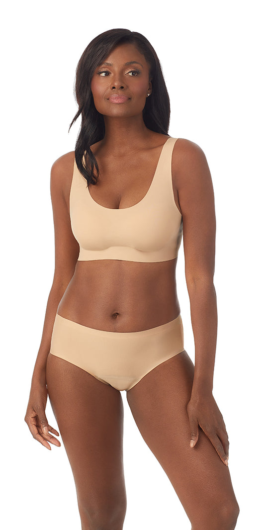 Le Mystere Womens Sheer Illusion Wireless Bra 