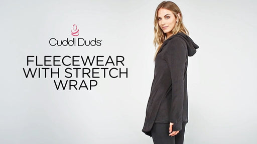 Cuddl Duds Plus Size Fleecewear With Stretch Hooded Wrap