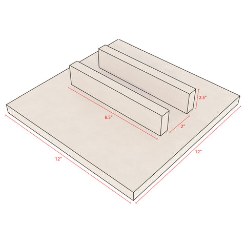 a diagram showing a diy coating stand using scrap wood