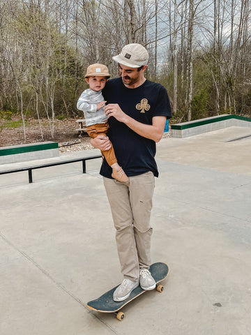 Cory and Davey love to skateboard