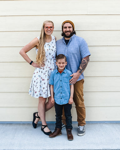 Jarred, his wife Ashley, and their son Maximus