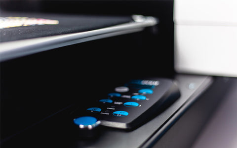 control panel on a polyprint dtg printer
