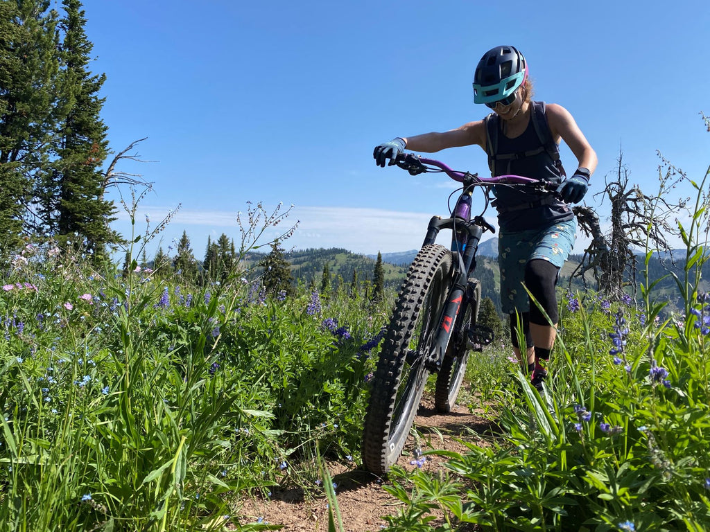 High alpine mtb scenery