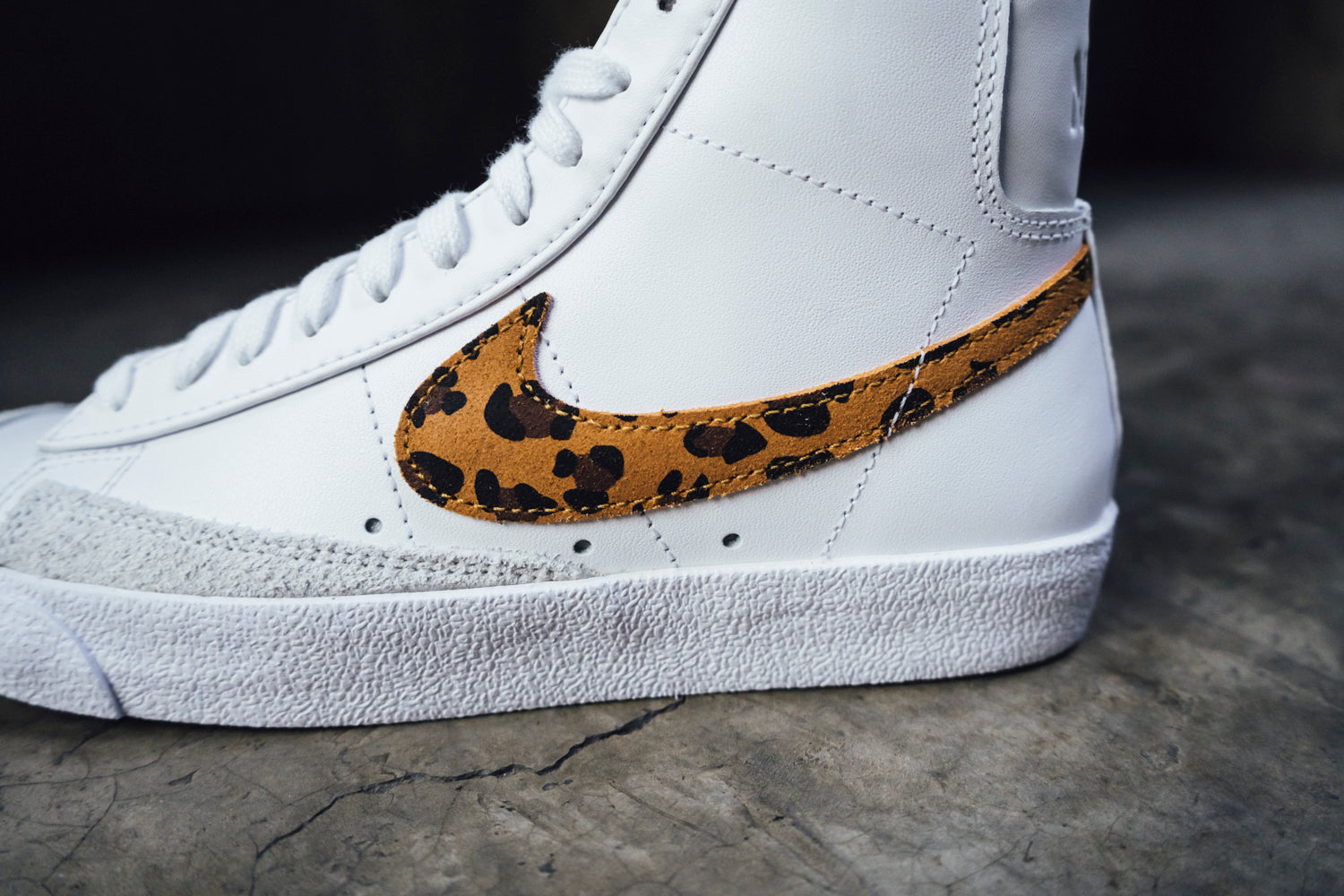 leopard nike blazers