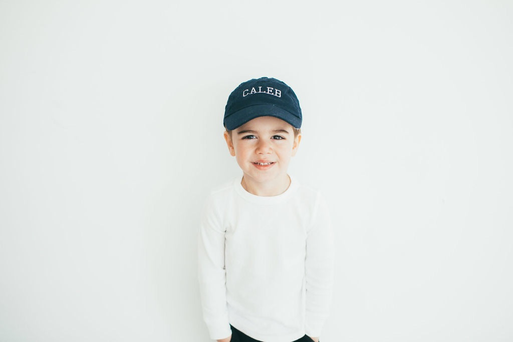 Rtz Denim Baseball Hat, Baby (0-12M) / No Letter | Rey to Z