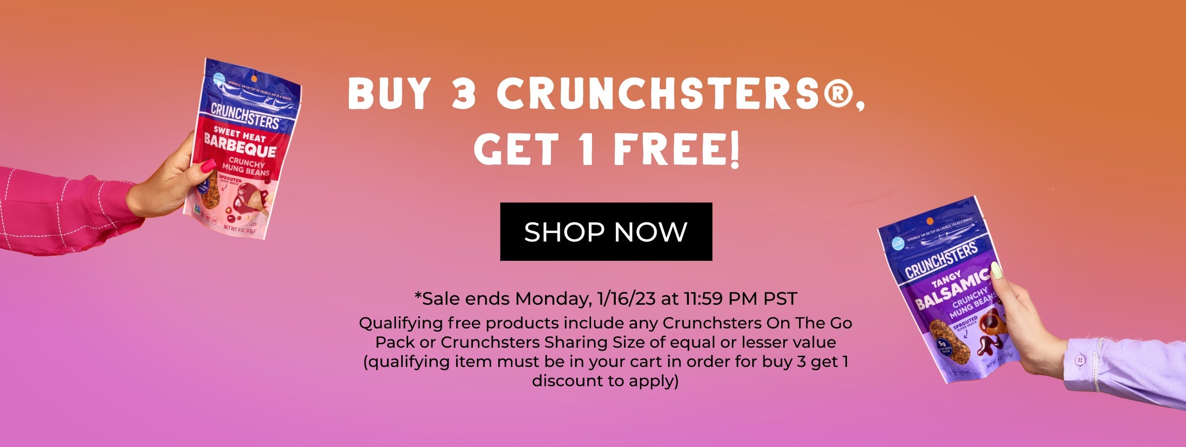 3 for 1 Crunchsters Sale