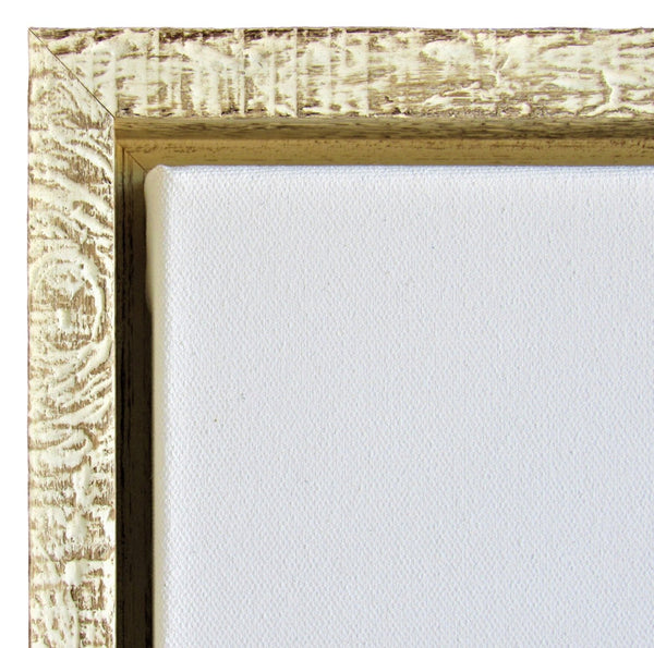 Rustic White Floater Frame for 1.5