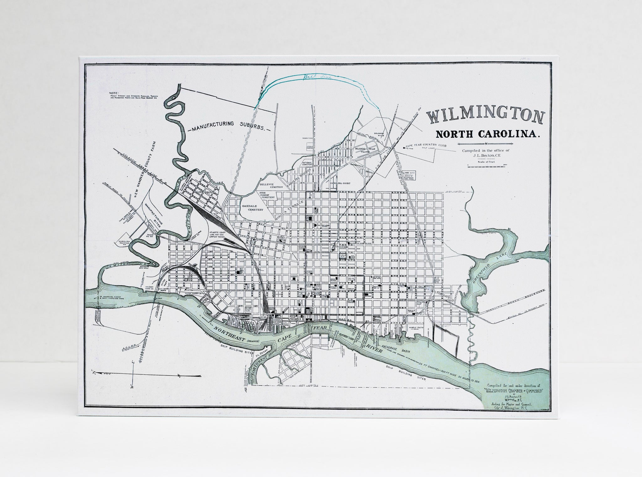 Wilmington NC Area Map