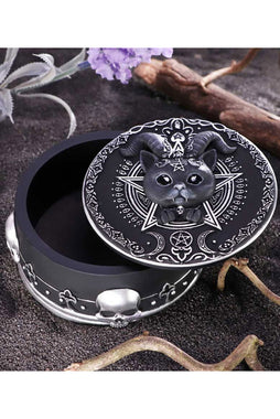  Ebros Mythical Celtic Pentagram Knotwork Black Cat