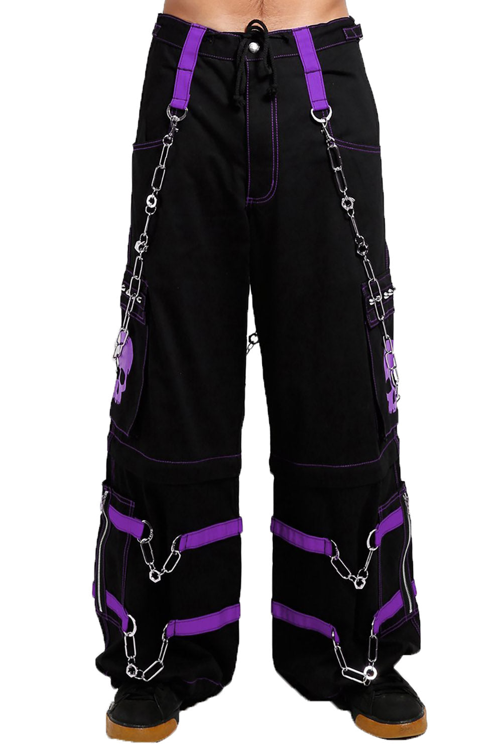 Tripp NYC Skull Bondage Pants [BLACK/PURPLE] | VampireFreaks | Reviews ...