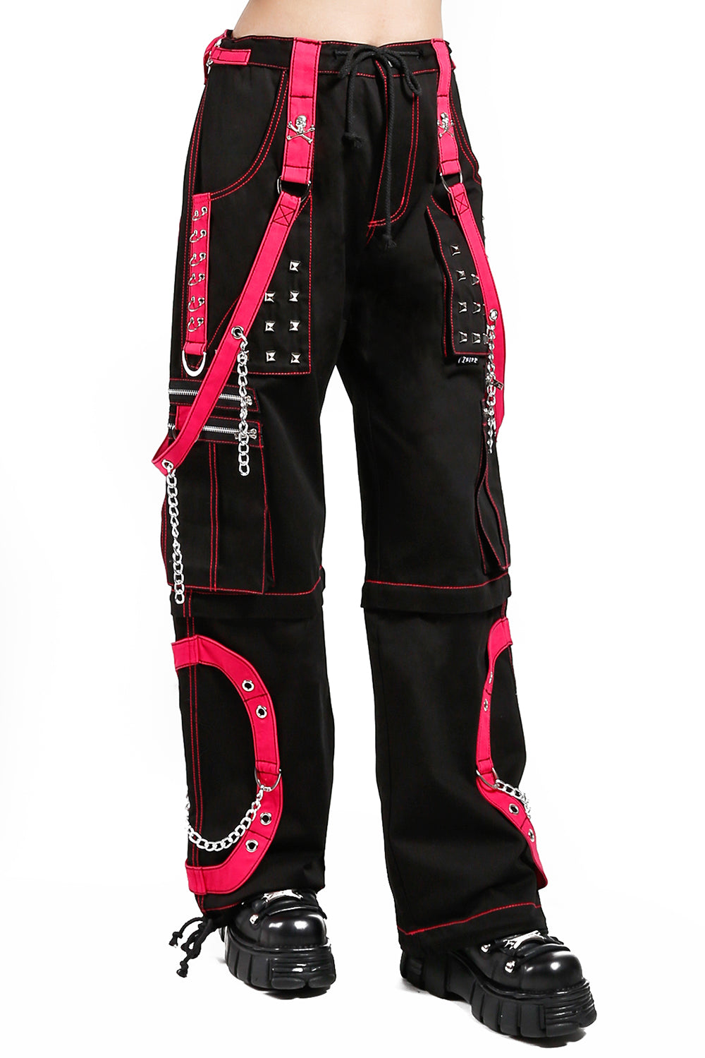 Tripp Step Chain Pants [Black/Pink] – VampireFreaks