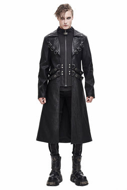 Devil Fashion Men Diesel Punk Pants Jeans Black Gothic Punk Faux Leather  Hip Bag -  Canada