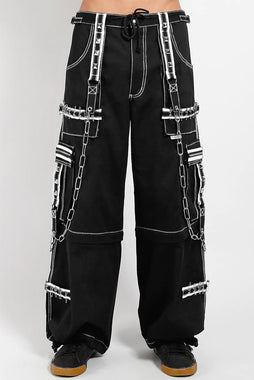 Tripp NYC X-Strap Zip Off Pants [BLACK/BLACK] – VampireFreaks