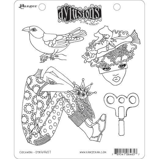 Dylusion Stamp Set | Dylusions Stamp & Stencil | Arts and Crafts ...
