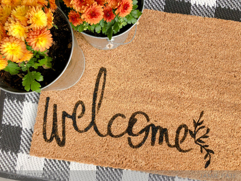 American Crafts Heidi Swapp DIY Doormat Stencil Welcome