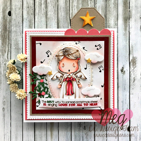 C.C. Designs - Singing Angel Swissie Clear Stamp Set