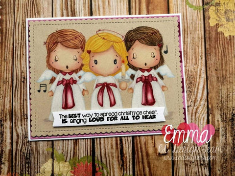 C.C. Designs - Singing Angel Swissie Clear Stamp Set