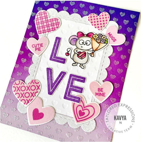 Taylored Expressions - Fill in the Blank - Love Cling & Clear Combo Stamps